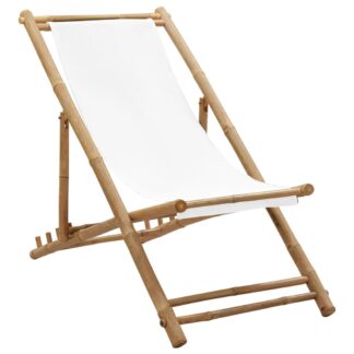 outdoor bamboo deck chair