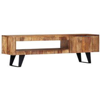 Mid-Century Modern TV Cabinet Solid Sheesham Wood