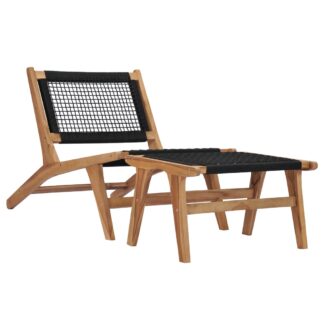Nautical Sun Lounger with Footrest