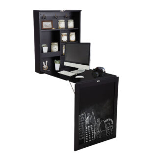 Foldable Wall Mounted Desk with Blackboard, Wall Mounted Table