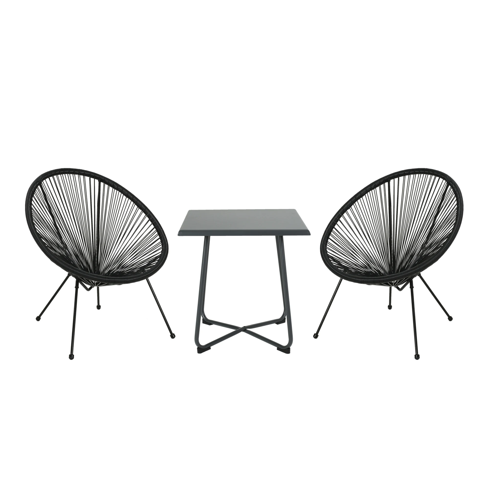 Hammock Weave Rattan Chair set of 2